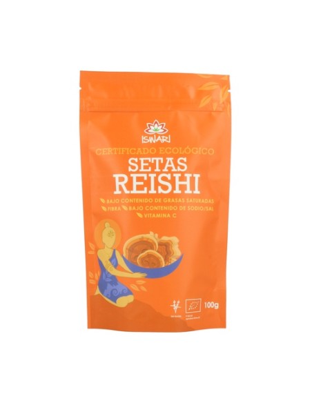 Setas Reishi en Polvo Bio 100 g de polvo Iswari