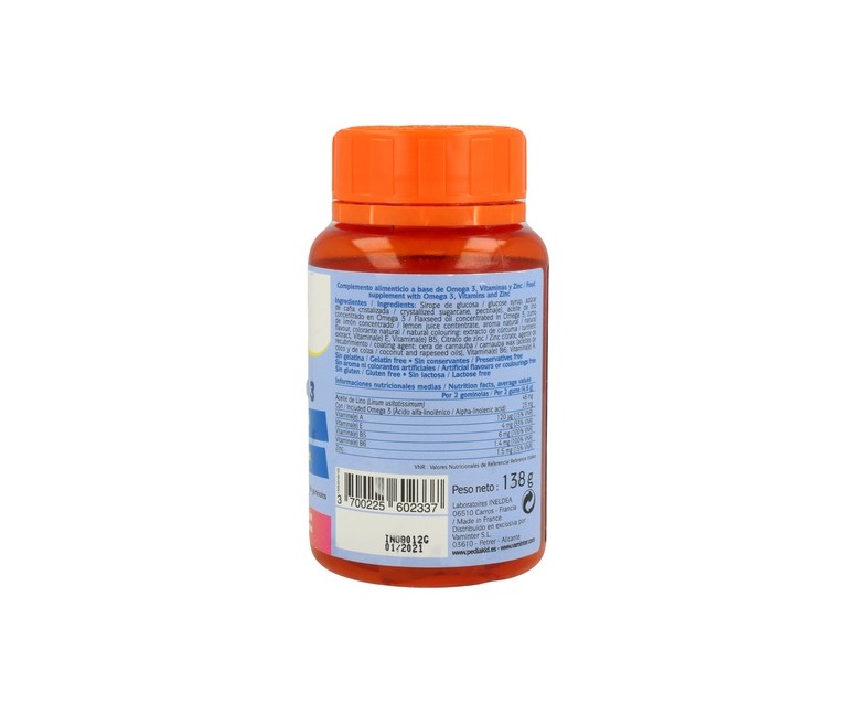 Pediakid gominolas omega 3 (sabor limón) 60 gominolas (Limón) Pediakid