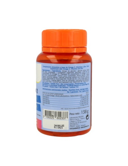 Pediakid gominolas omega 3 (sabor limón) 60 gominolas (Limón) Pediakid