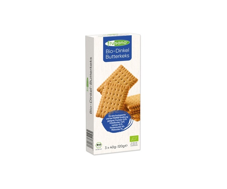 Galletas de espelta orgánica 3 unidades de 40 g Frusano