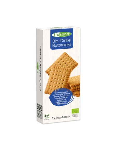 Galletas de espelta orgánica 3 unidades de 40 g Frusano