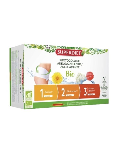 Protocolo Adelgazante 30 ampollas de 15ml Superdiet