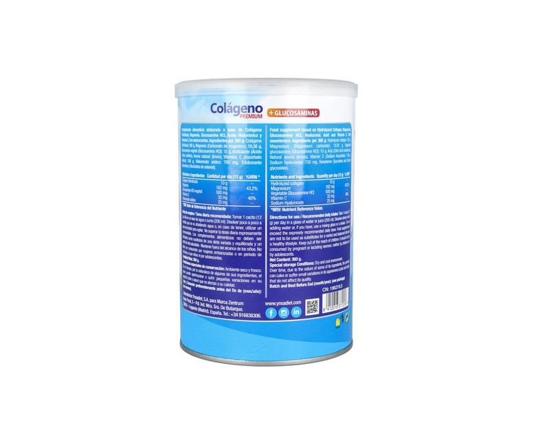 Colágeno Premium Hidrolizado 360 g de polvo Zentrum
