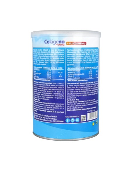 Colágeno Premium Hidrolizado 360 g de polvo Zentrum