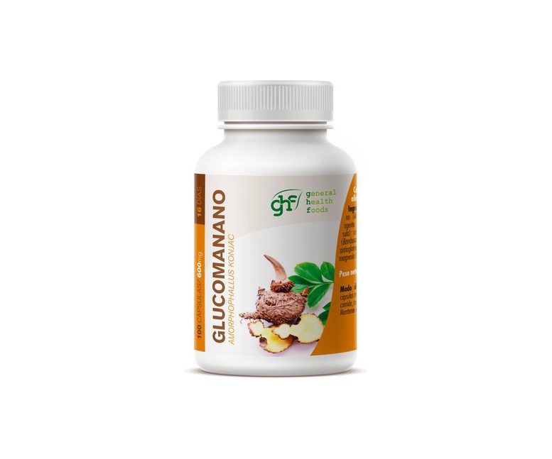 Glucomanano 100 cápsulas de 600mg GHF