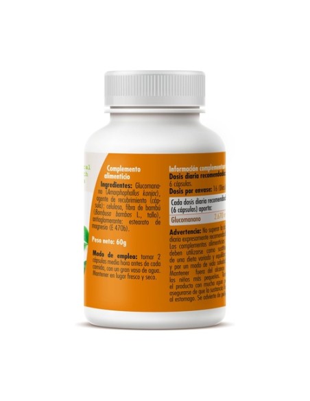 Glucomanano 100 cápsulas de 600mg GHF