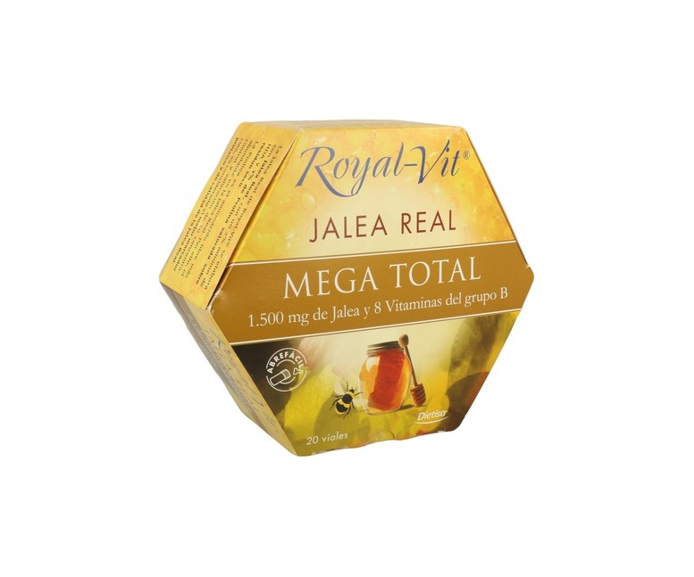 Royal Vit Mega Total Jalea Real 20 ampollas de 1500mg Dietisa