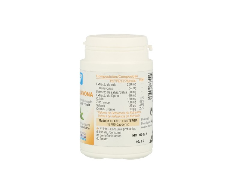 Ergyflavona menopausia 60 cápsulas Nutergia