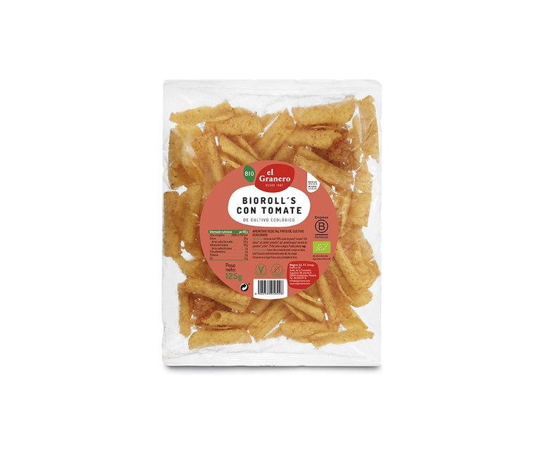Nachos Bioroll's con Tomate Bio 125 g El Granero Integral
