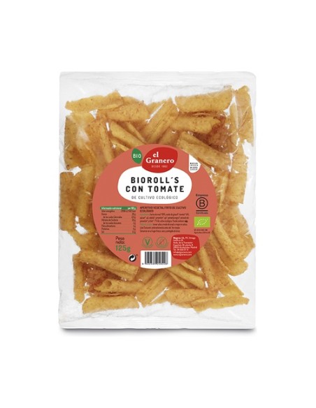 Nachos Bioroll's con Tomate Bio 125 g El Granero Integral