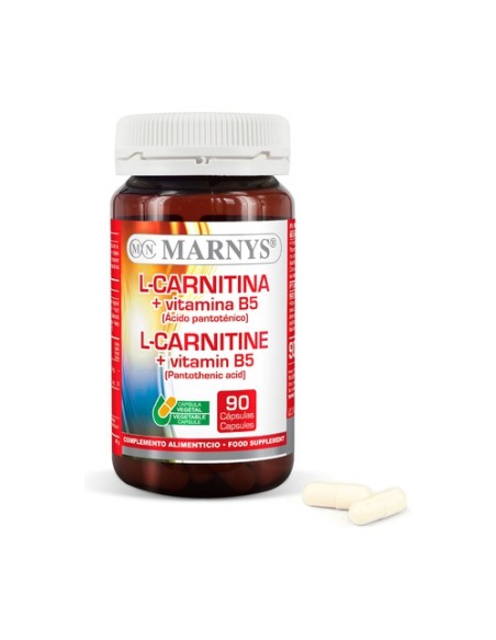 L-Carnitina con Vitamina B5 90 cápsulas MARNYS®