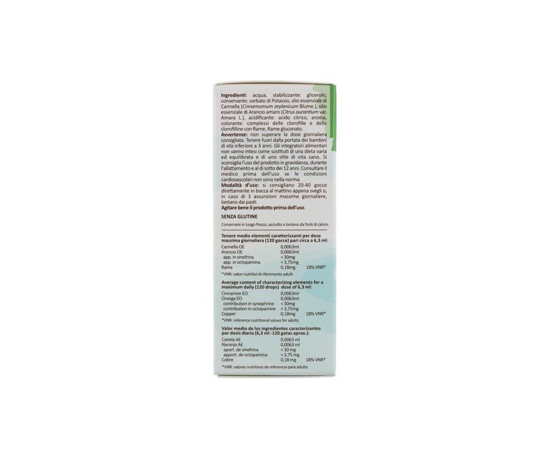 Oligoceleste Cu Au Ag (Cobre Oro Plata) 50 ml Erbenobili