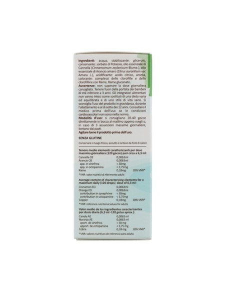 Oligoceleste Cu Au Ag (Cobre Oro Plata) 50 ml Erbenobili