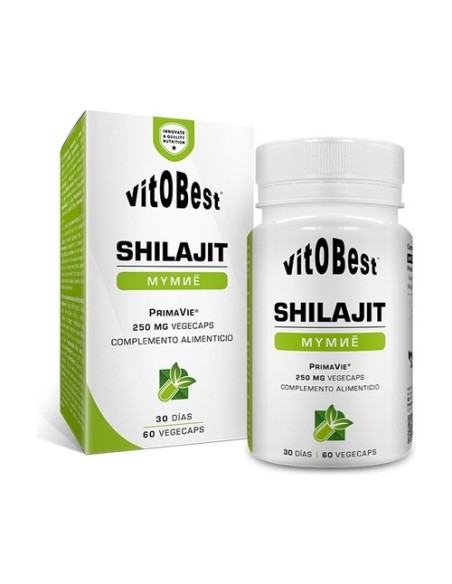 Shilajit energía y resistencia 60 cápsulas vegetales de 250mg VIT.O.BEST