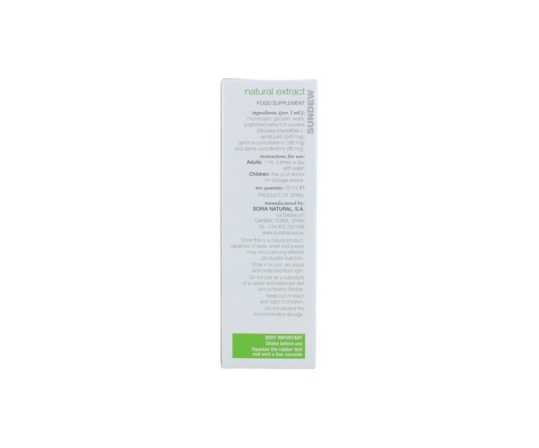 Extracto de Drosera (Fórmula XXI) 50 ml Soria Natural
