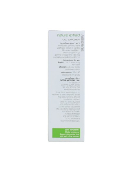 Extracto de Drosera (Fórmula XXI) 50 ml Soria Natural