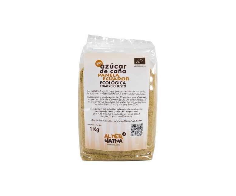 Azúcar de caña Panela Ecuador Bio 1 kg Alternativa3
