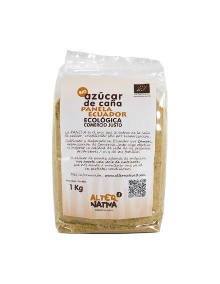 Azúcar de caña Panela Ecuador Bio 1 kg Alternativa3