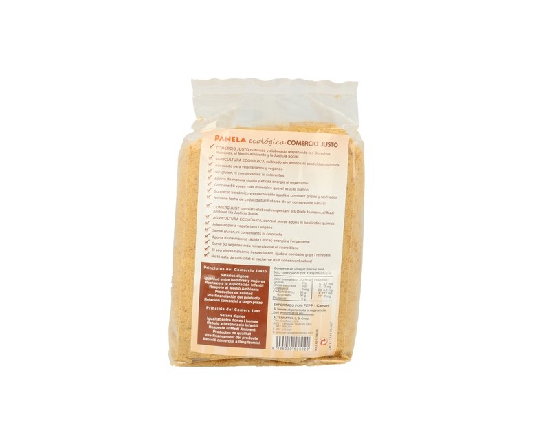 Azúcar de caña Panela Ecuador Bio 1 kg Alternativa3