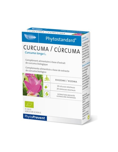 Phytostandard cúrcuma 20 cápsulas Pileje