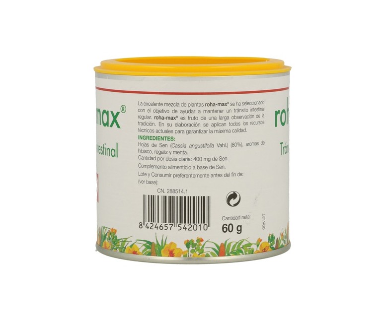 Tránsito intestinal 60 g Roha-Max