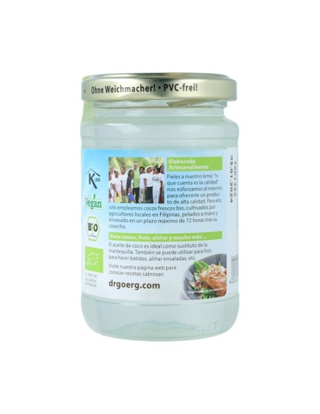 Aceite de Coco Virgen Bio 200 ml de aceite Dr. Goerg