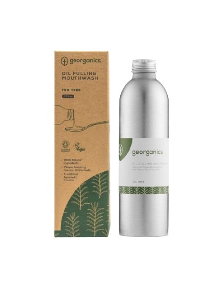 Enjuague bucal de aceite de árbol de té 275 ml Georganics