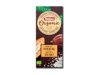 Chocolate negro 70% cacao con flor de sal
