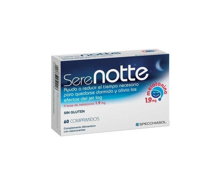 Serenotte Melatonina 1,9 mg 60 comprimidos de 1.9mg Specchiasol