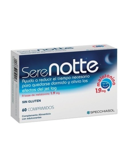 Serenotte Melatonina 1,9 mg 60 comprimidos de 1.9mg Specchiasol