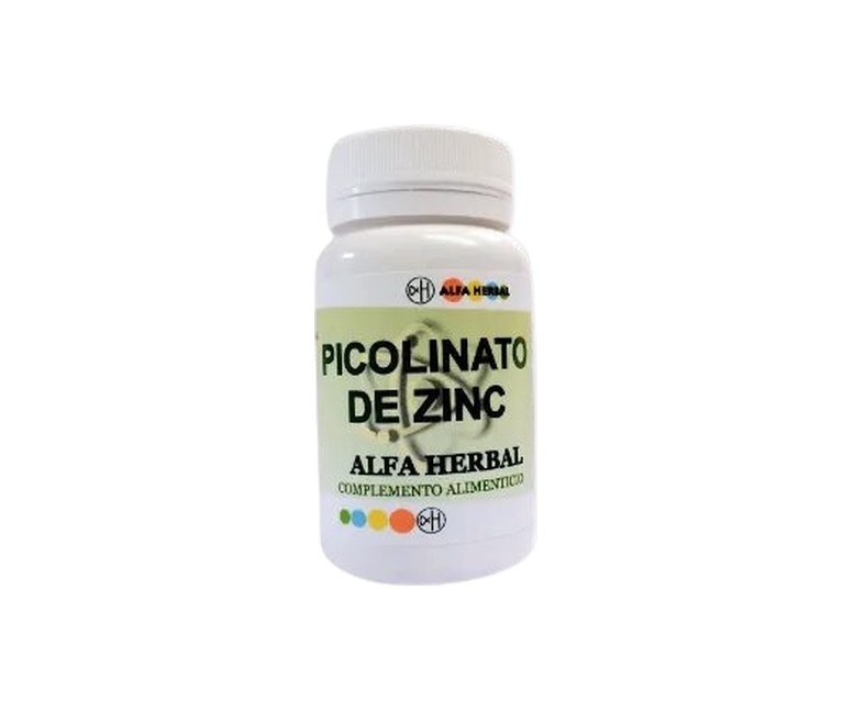 Picolinato de zinc 90 cápsulas de 400mg Alfa Herbal