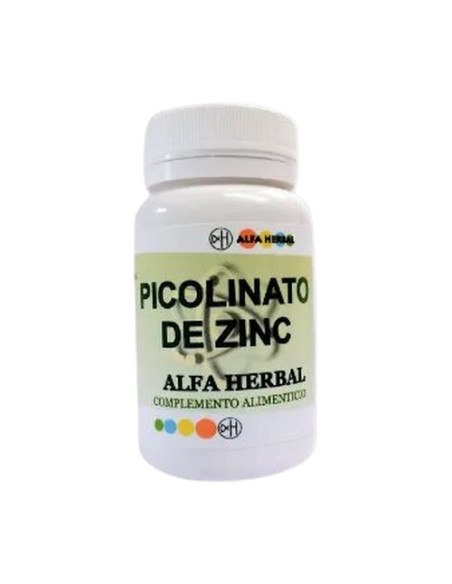 Picolinato de zinc 90 cápsulas de 400mg Alfa Herbal