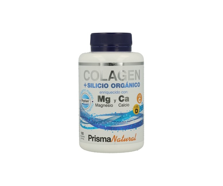 Colagen Colágeno Marino + Silicio Magnesio y Peptan 180 comprimidos Prisma Natural
