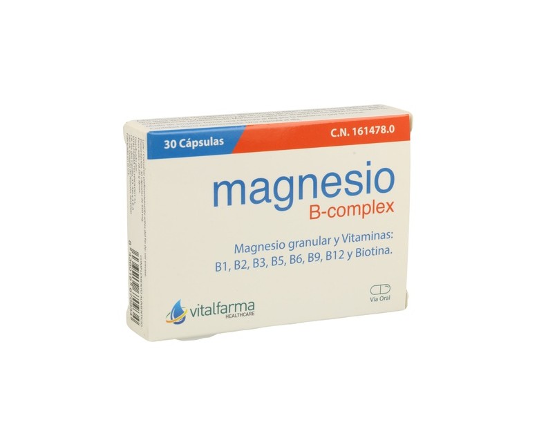 Magnesio B-Complex 30 cápsulas Vitalfarma