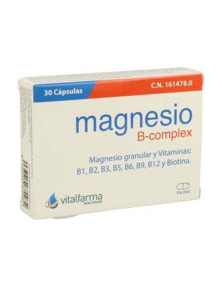 Magnesio B-Complex 30 cápsulas Vitalfarma