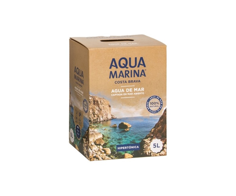 Agua de mar hipertónica 5 L Aquamarina Costa Brava
