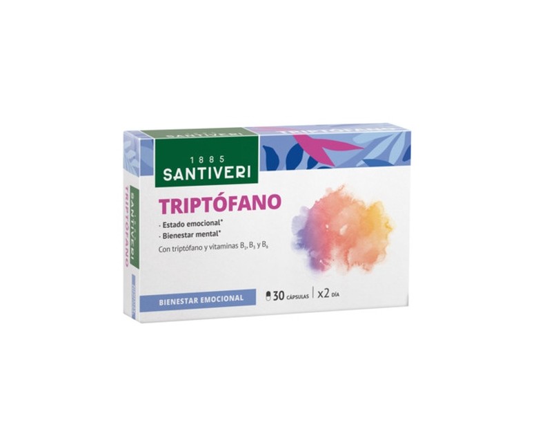 Triptófano 30 cápsulas Santiveri