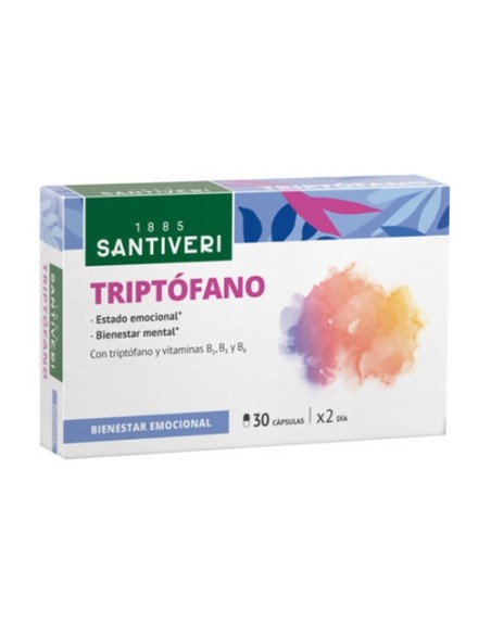 Triptófano 30 cápsulas Santiveri