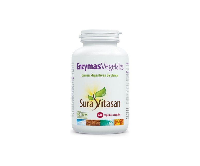 Enzymas Vegetales 60 cápsulas Sura Vitasan