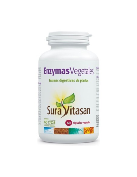 Enzymas Vegetales 60 cápsulas Sura Vitasan