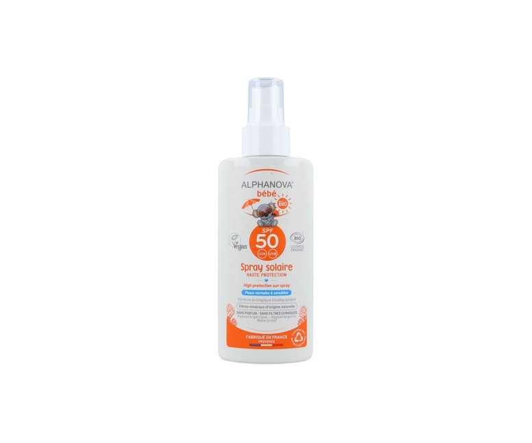 Protector solar SPF 50 Bebé 125 g de crema Alphanova