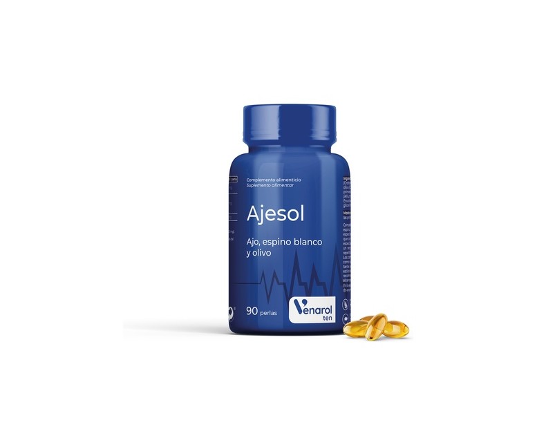 Ajesol (ajo, espino blanco, olivo) 90 perlas de 700mg Herbora