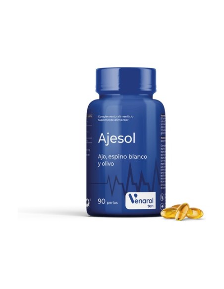 Ajesol (ajo, espino blanco, olivo) 90 perlas de 700mg Herbora