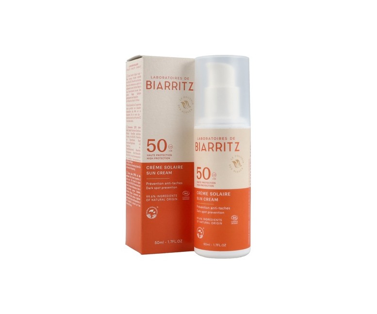 Crema solar facial SPF50 Alga Maris Bio 50 ml de crema Laboratoires de Biarritz