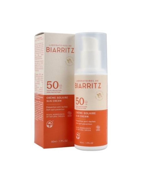Crema solar facial SPF50 Alga Maris Bio 50 ml de crema Laboratoires de Biarritz
