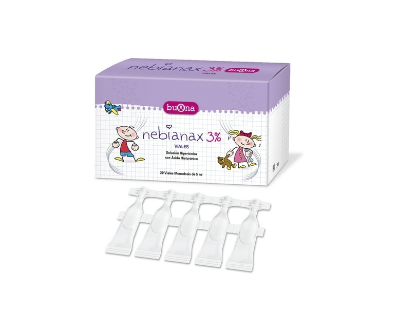 Nebianax 3% limpieza nasal 20 viales de 5ml Buona