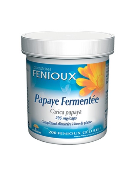 Papaya Fermentada 200 cápsulas de 295mg Fenioux
