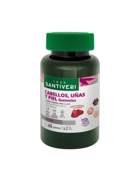 Cabello, uñas y piel gummies 60 gominolas Santiveri