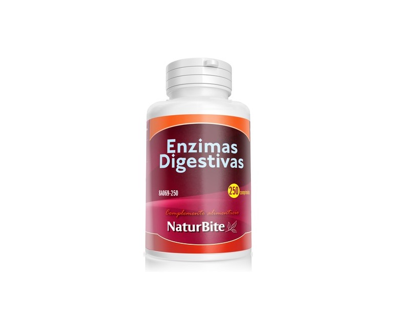 Enzimas digestivas 250 comprimidos Naturbite