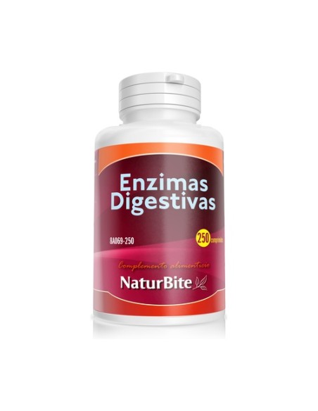 Enzimas digestivas 250 comprimidos Naturbite